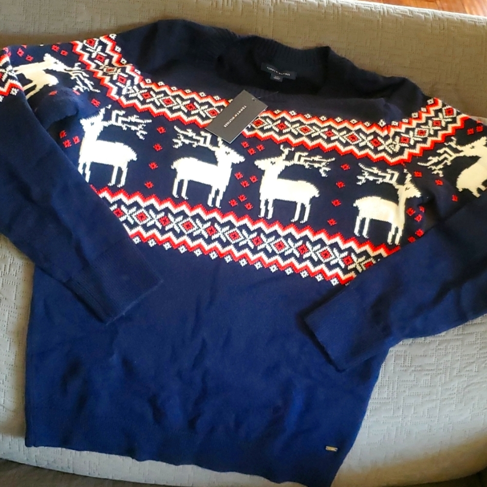 Womens Tommy Hilfiger reindeer sweater